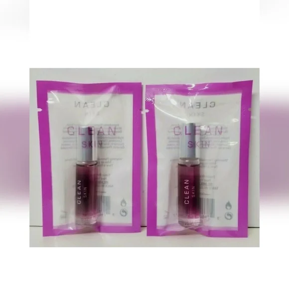 2 PK CLEAN SKIN EAU DE TOILETTE MINI ROLLERBALL 0.17 oz SEALED PACKET - Picture 2 of 4